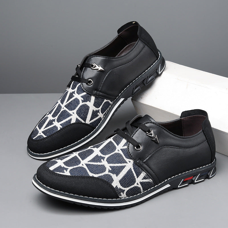Herrer moderne mønstrede fritidssneakers Stilla