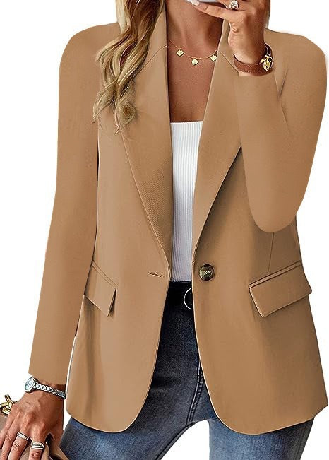 Dame elegant blazer med elegant snit og lommer Stilla