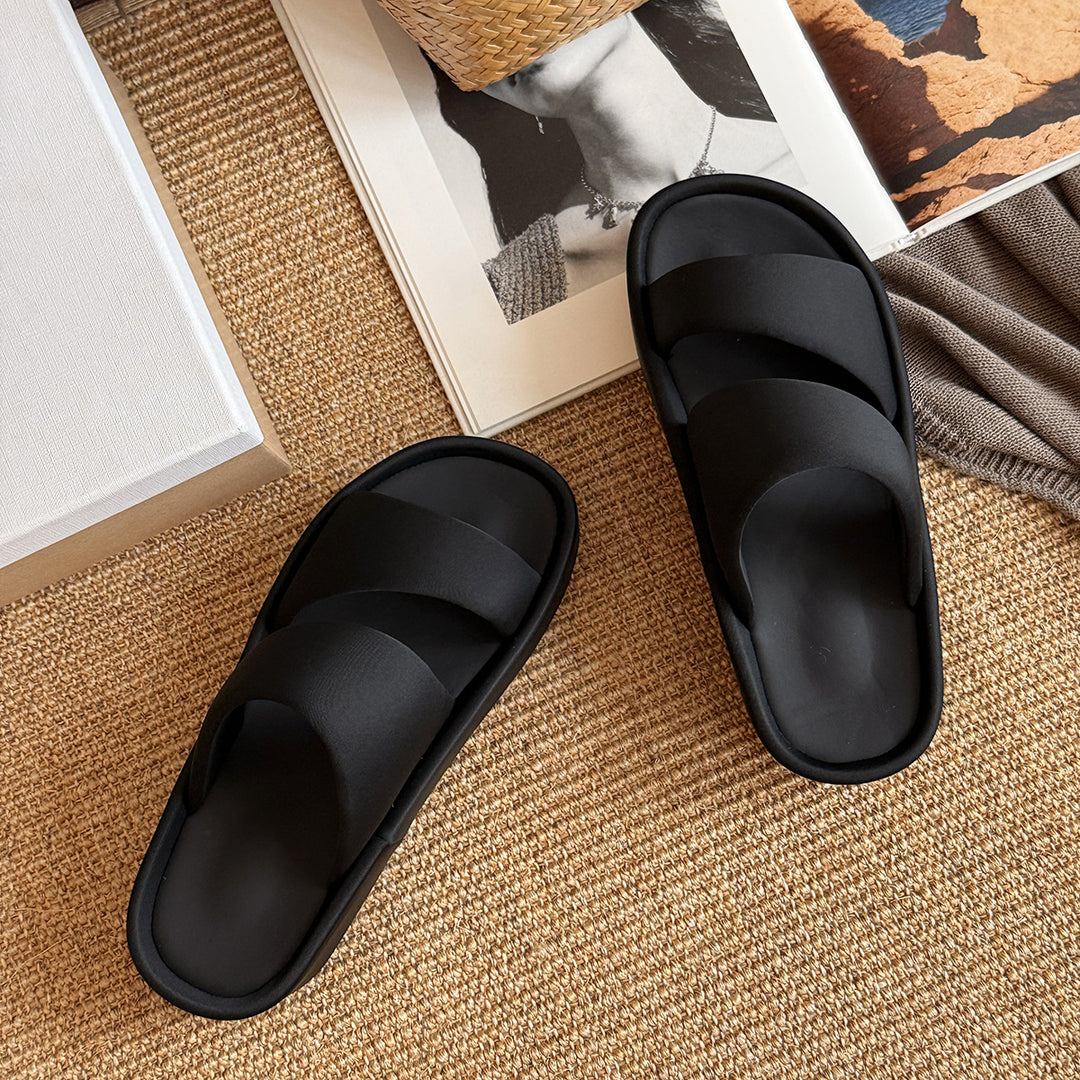 Femme Cross-Band Komfort Slide Sandaler Stilla