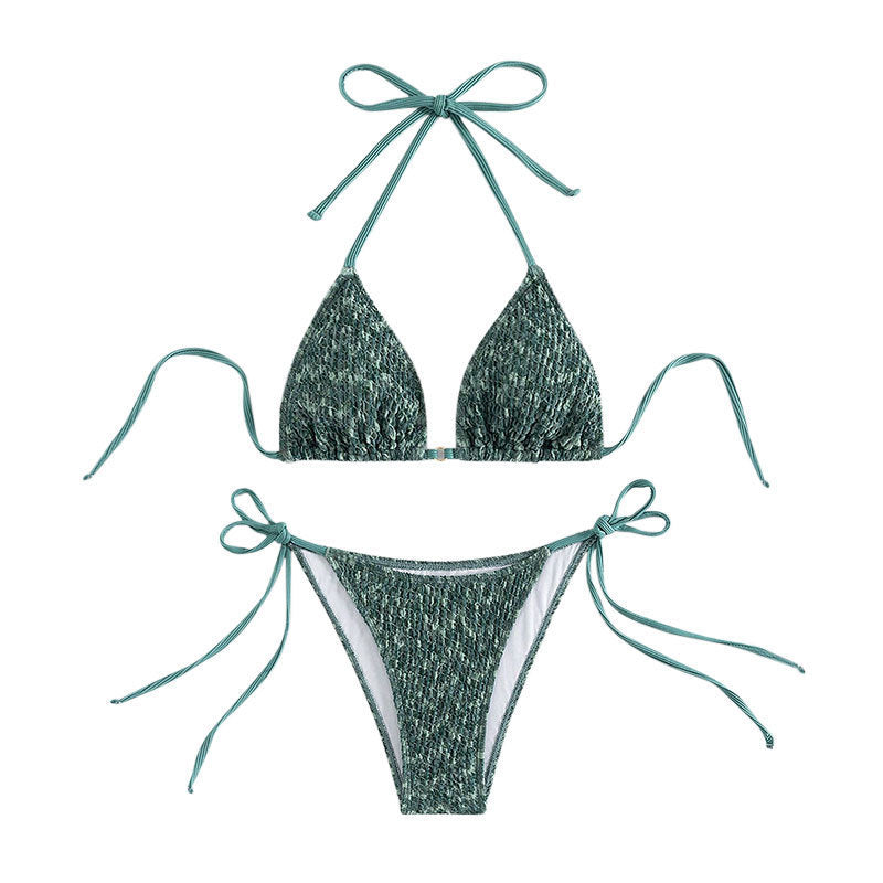 Dame Triangel-Bikini med raffinerede bindebånd Skovae