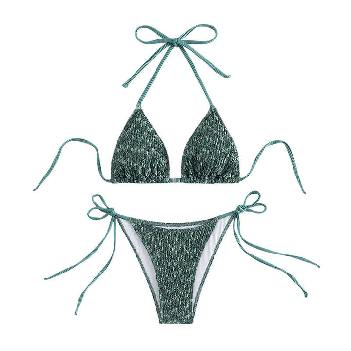 Dame Triangel-Bikini med raffinerede bindebånd Skovae