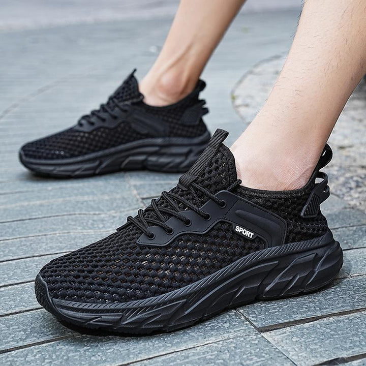 Herre Åndbare Mesh Sport Sneakers med Skridsikker Såle Stilla