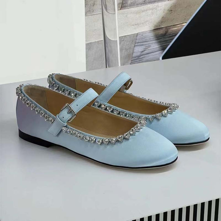 Femme Classic Mary Jane Ballerinas med strass detaljer Stilla