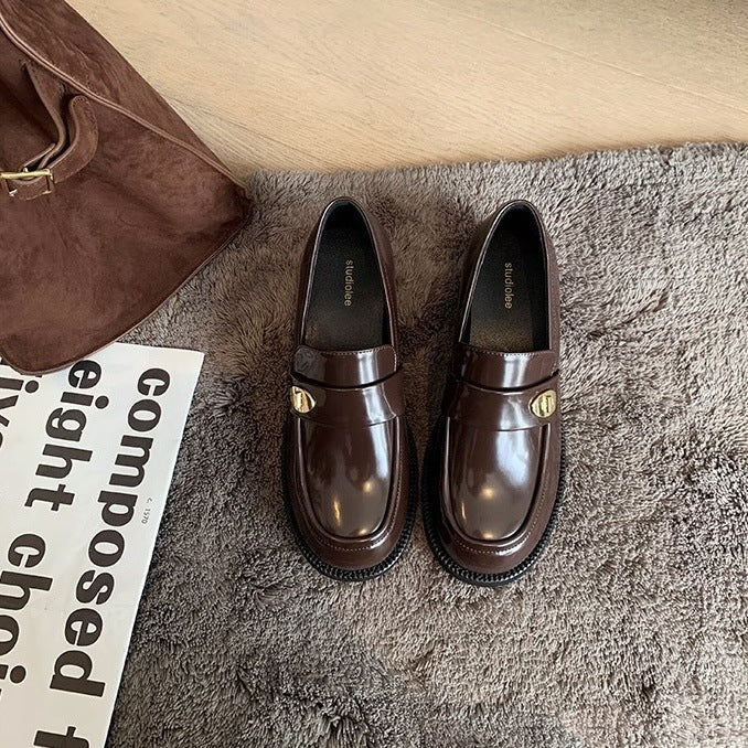 Dame Elegant Laklæder Slipper Stilla
