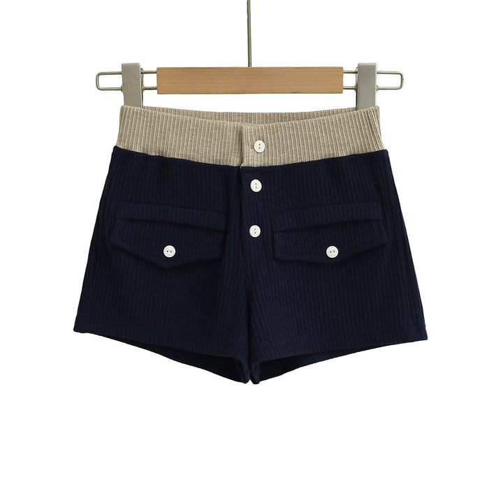 Dame fritidsshorts med elastisk talje og dekorative lommer Stilla