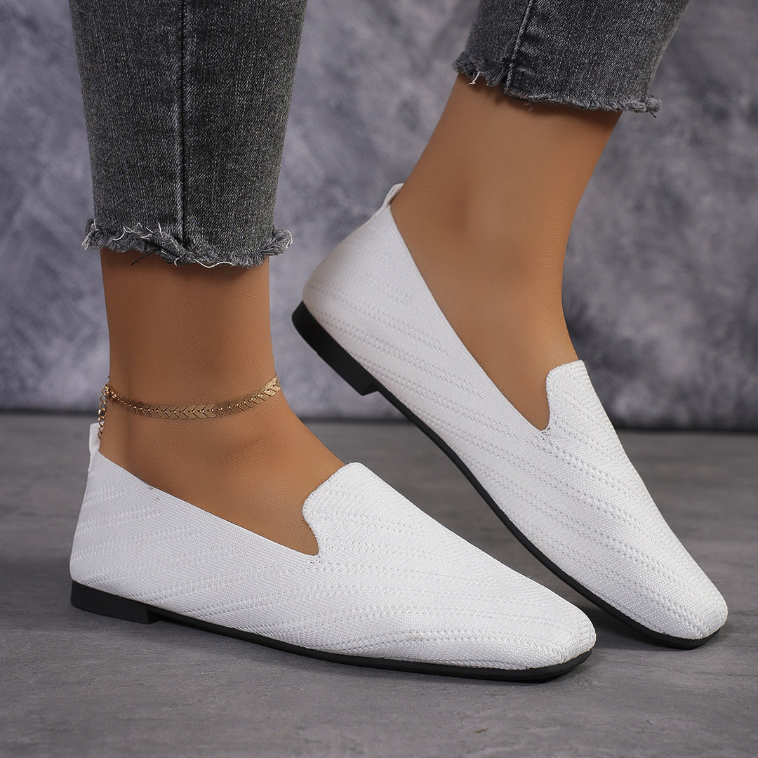 Dame elegante Loafers med åndbart stof og skridsikker sål Stilla