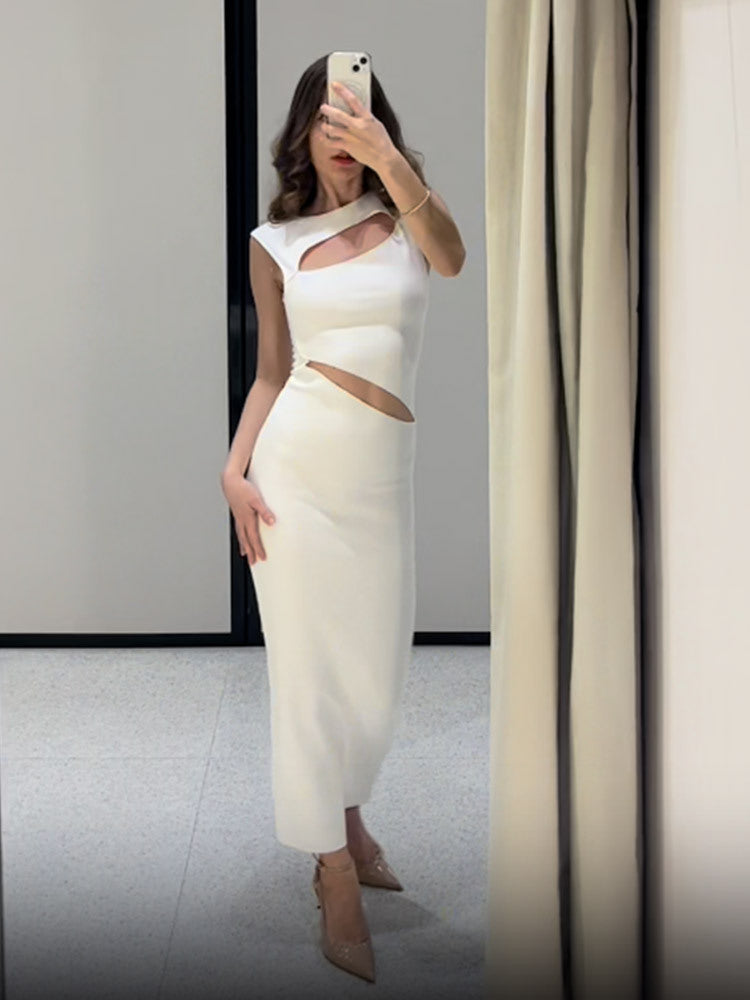 Dame Elegant Maxikjole med raffinerede Cut-Outs Stilla