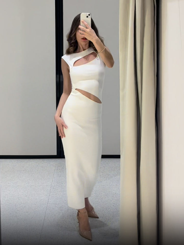 Dame Elegant Maxikjole med raffinerede Cut-Outs Stilla