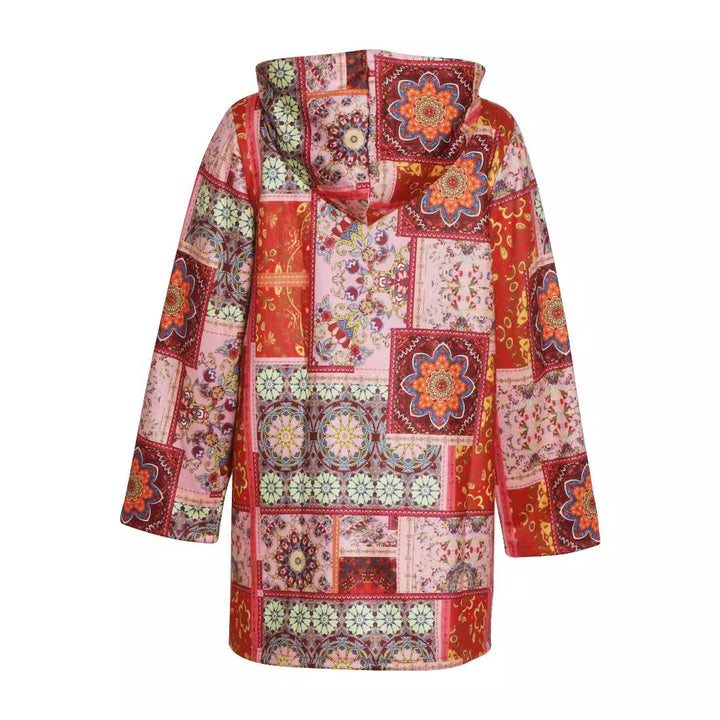 Femme Komfortabel Patchwork Hættejakke Stilla