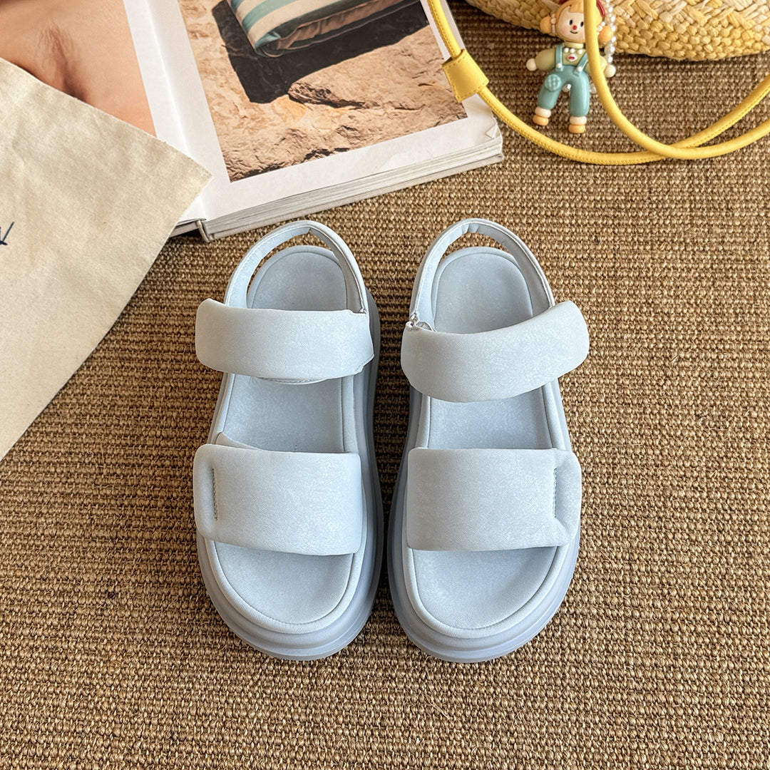 Femme Comfort Slide Sandaler med justerbare remme Stilla