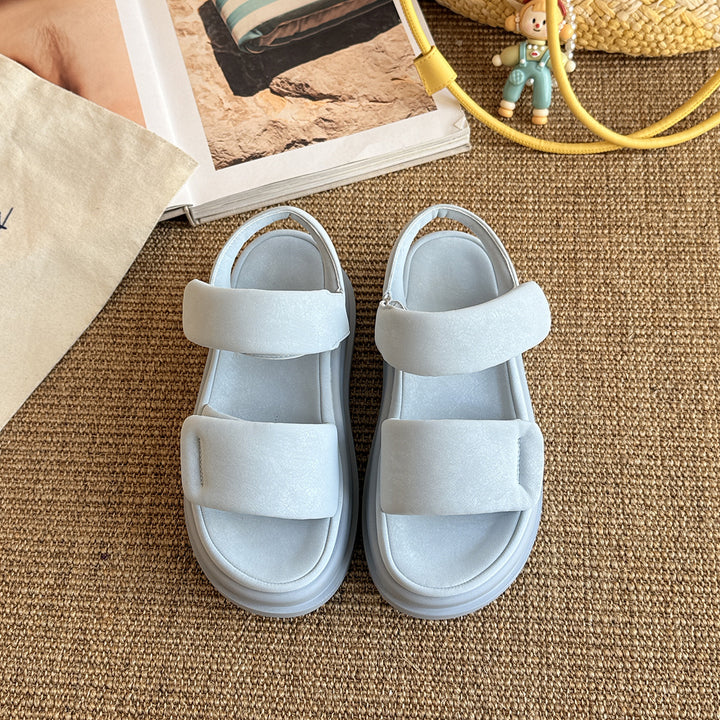 Femme Comfort Slide Sandaler med justerbare remme Stilla