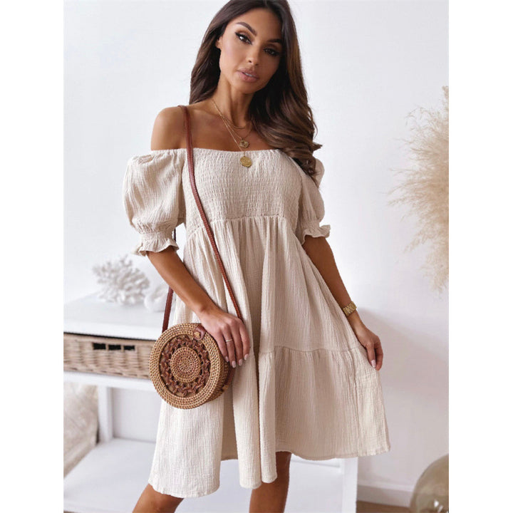 Damer Off-Shoulder Lagdelt Minikjole Stilla