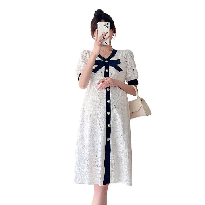Femme Elegante Knap-Up Kjole Stilla