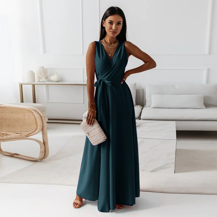 Dame elegant indpakning maxikjole Stilla