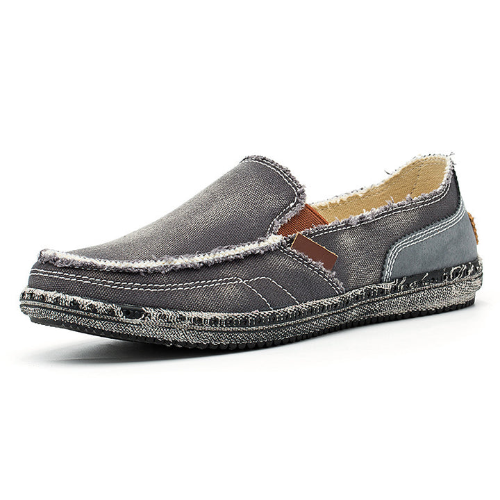 Herren Fritid Slip-On Canvas Sko Stilla