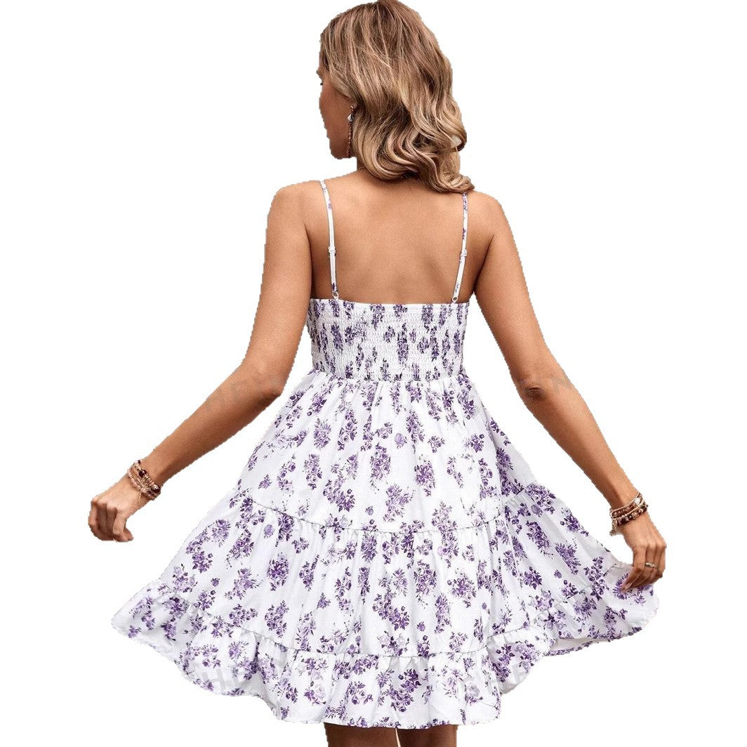 Kvindernes luftige sommerkjole med fashionable ruffle detaljer Stilla