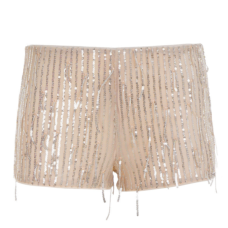 Dame Funktions-Hotpants med elegant strassdesign Skovae