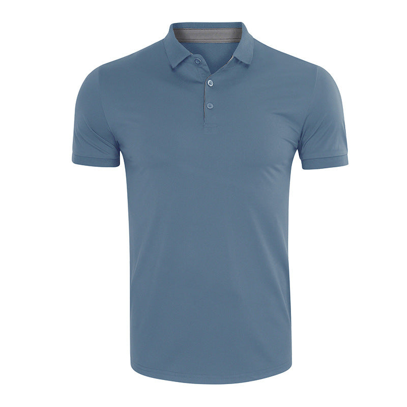 Herre fritids polo t-shirt lavet af åndbart funktionsmateriale med moderne krave Stilla