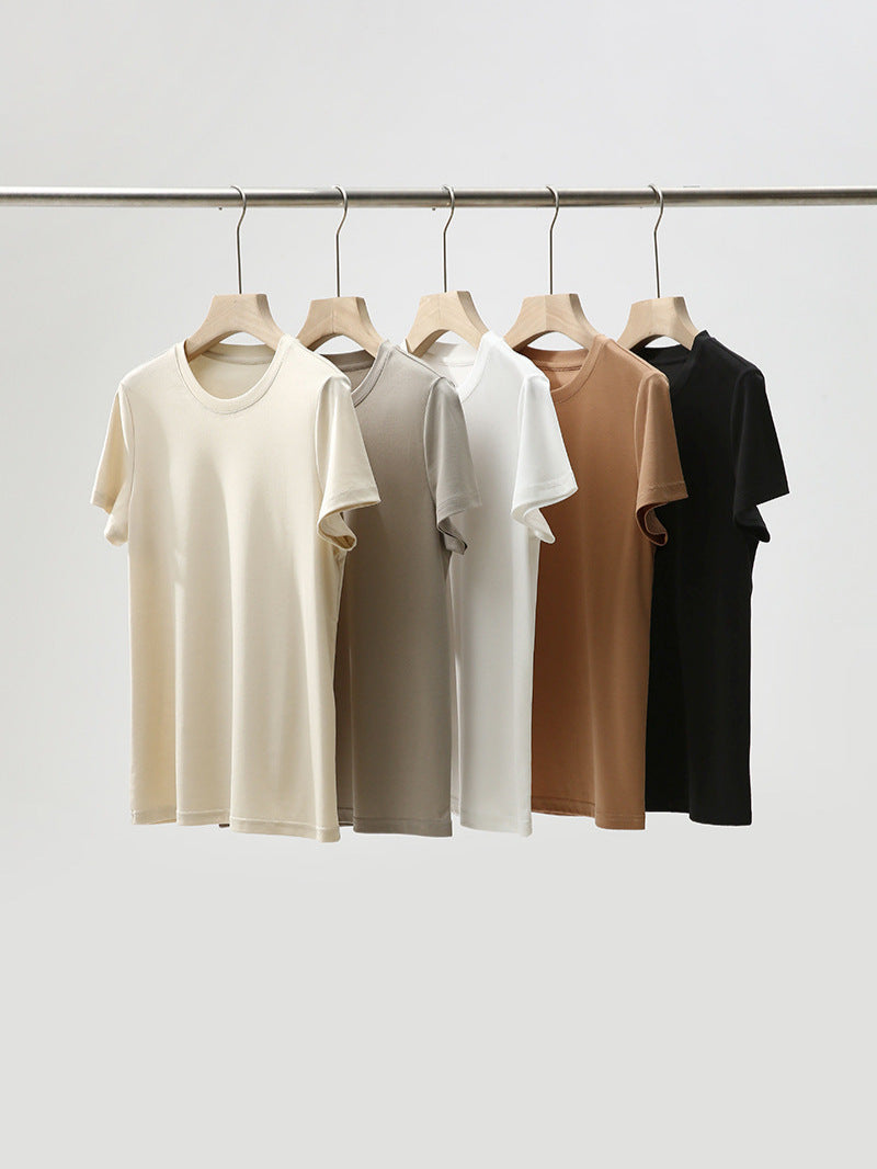 Femme Classic Kortærmet Rundhals T-Shirt Stilla