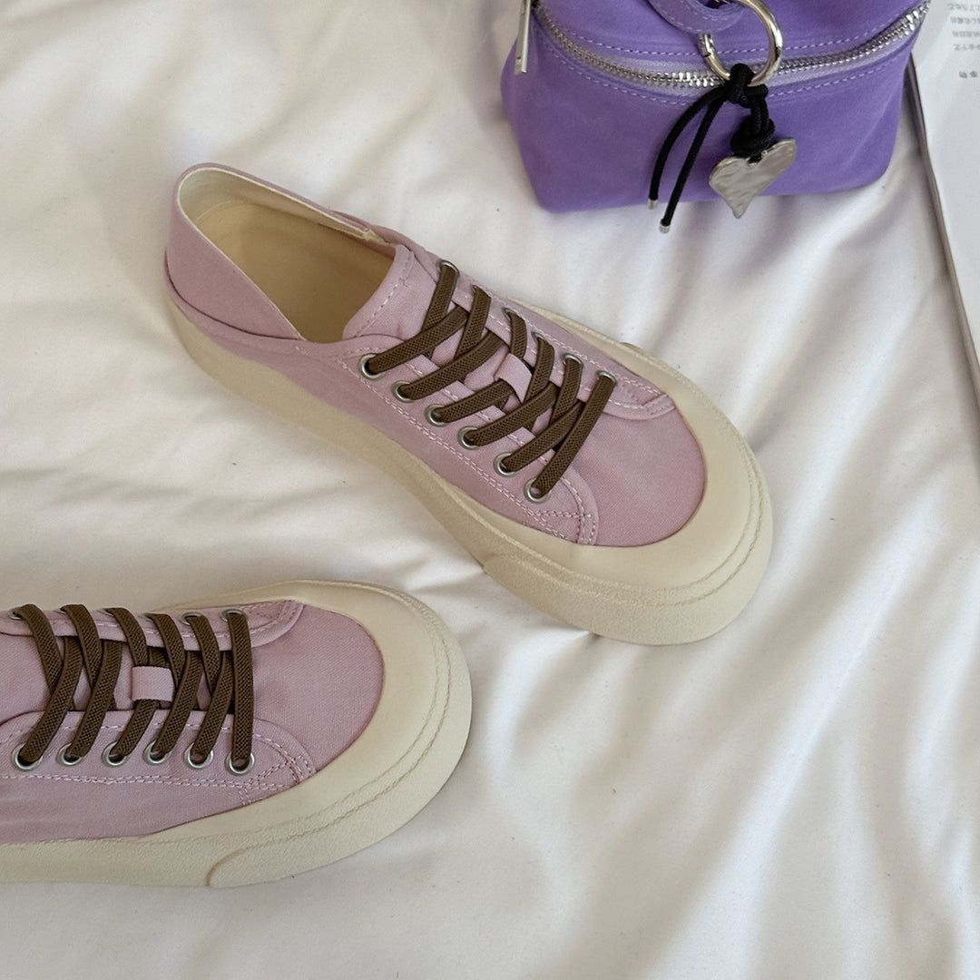 Kvinder Fritid Lærred Platform Sneakers Stilla