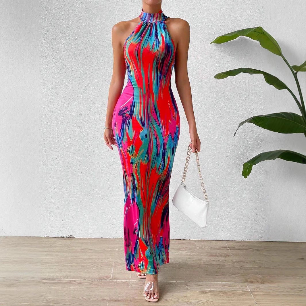 Dame Højkrave Bodycon Maxikjole Stilla