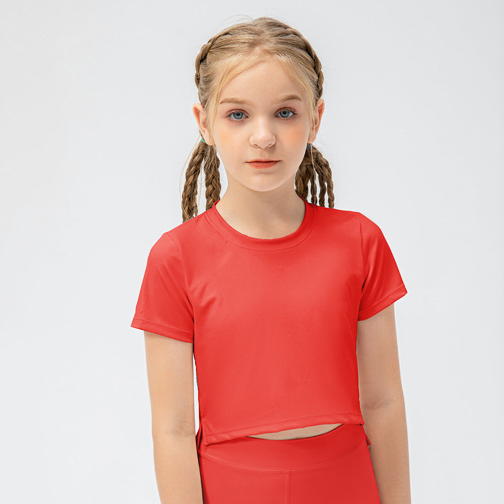 Pige Sportsligt Crop-Top lavet af åndbart funktionelt materiale Stilla