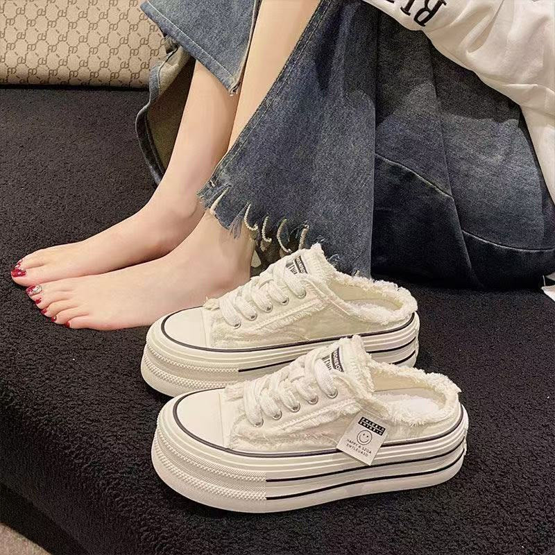 Dame Sneakers-Pantoletten med moderigtigt fleece-futter og innovativ platform Stilla