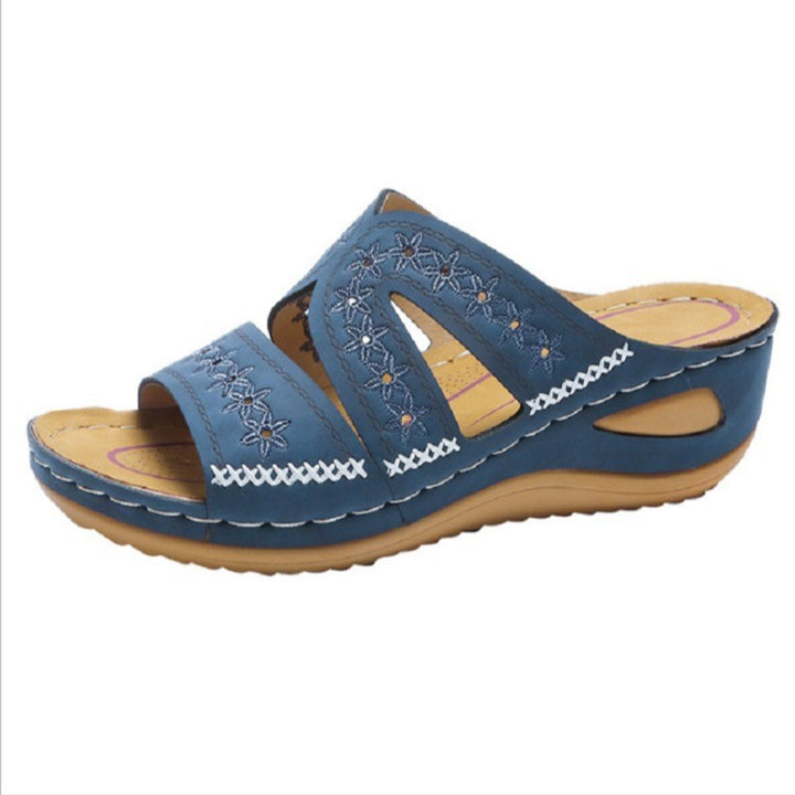 Dame Komfort-sandaler med luftig perforering og ergonomisk sål Stilla