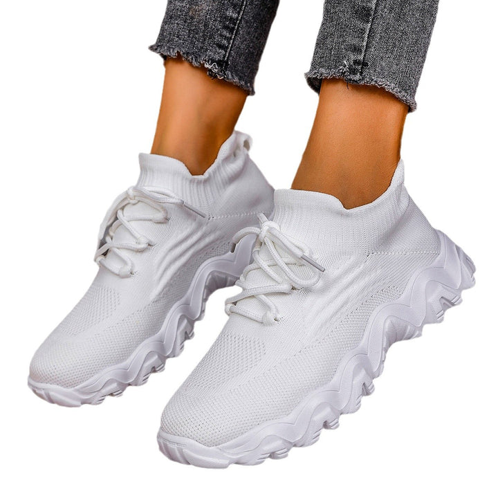 Dame Sneakers med elastisk strikdesign og skridsikker sål Stilla