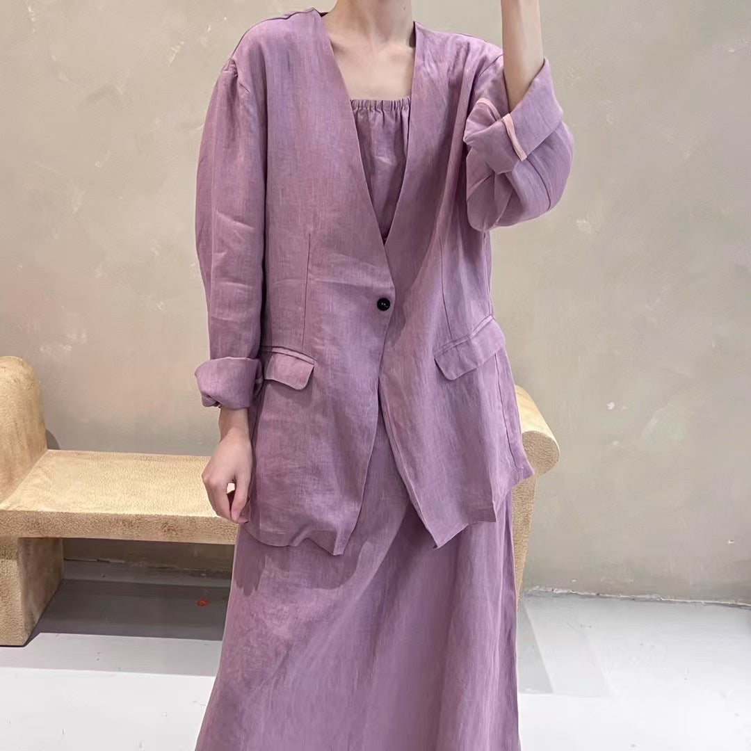 Femme Relaxed Fit Linned Blazer Stilla