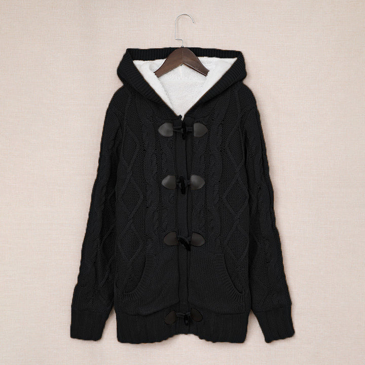 Kvinders cardigan med høj krave og komfortable knapdetaljer Stilla