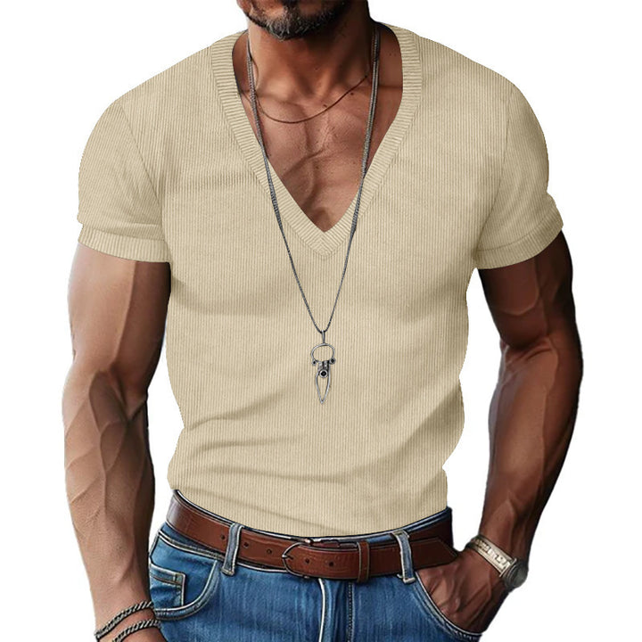 Herre Kortærmet V-Hals T-Shirt Stilla