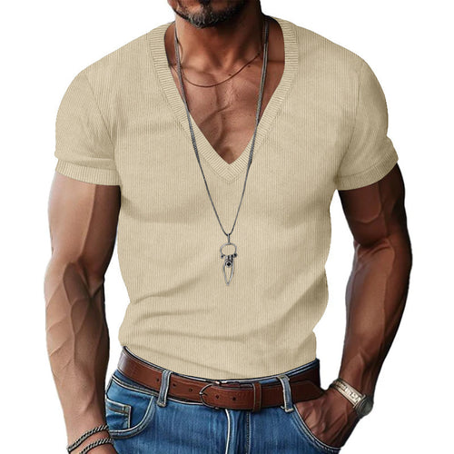 Herre Kortærmet V-Hals T-Shirt Stilla