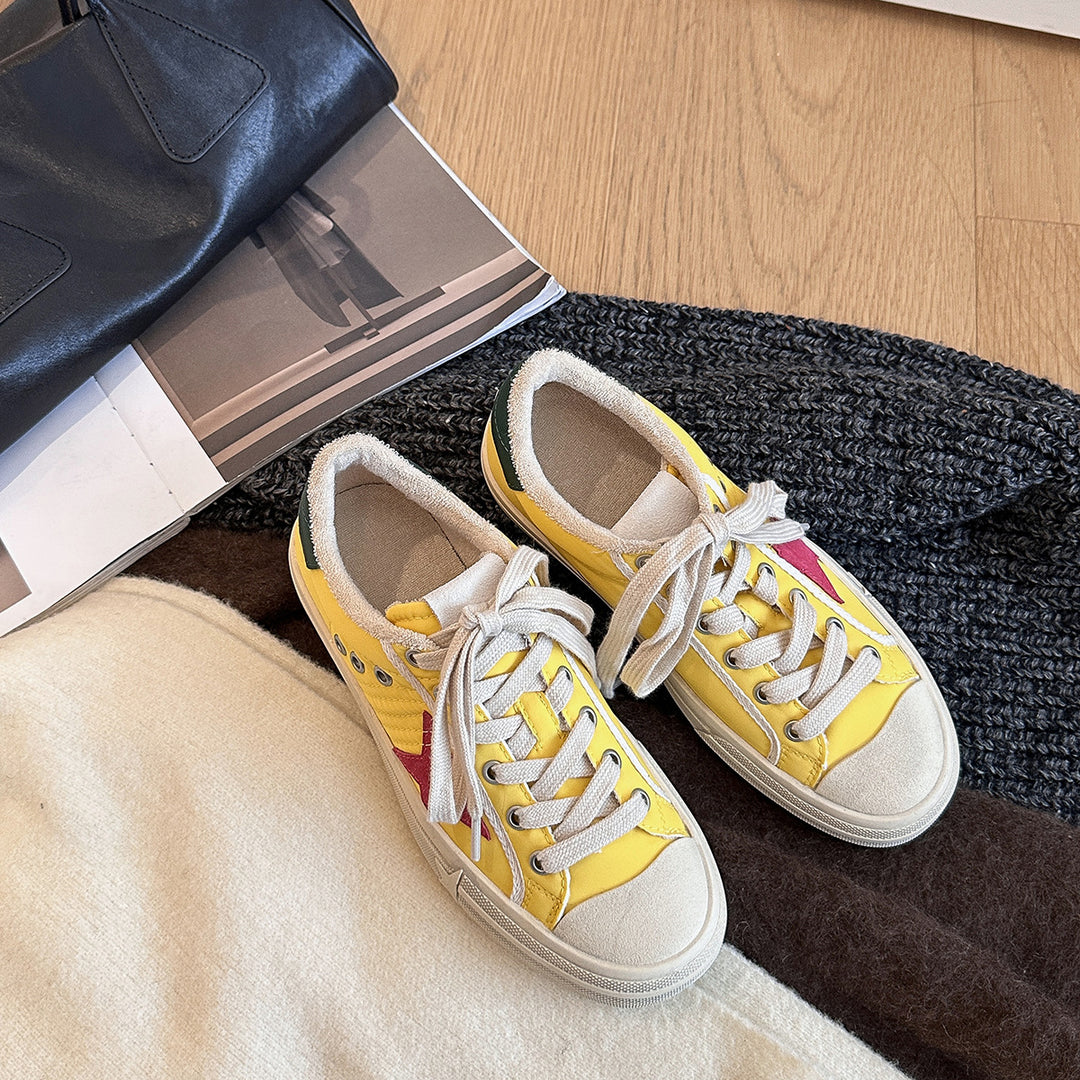 Femme Farverig Retro Fritids Sneakers Stilla