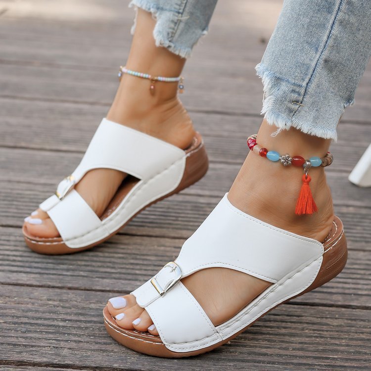 Dame Glitrende Komfort-Sandaler med justerbar rem og ergonomisk fodindlæg Stilla
