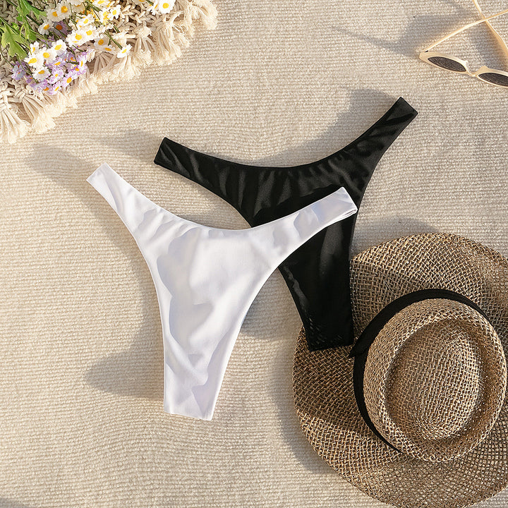Damer Højskåret Bikini med sidebindebånd Skovae