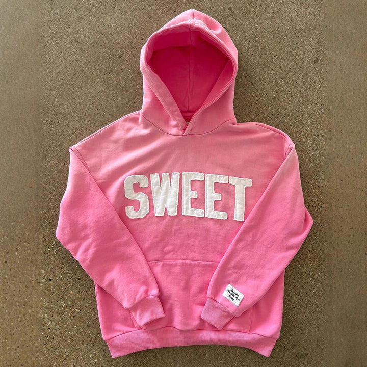 Kvinders hoodie med kreativ tekst og blød inderside Stilla