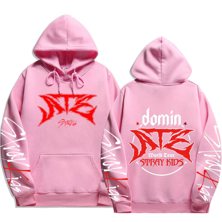 Dame hoodie med iøjnefaldende grafisk design Skovae