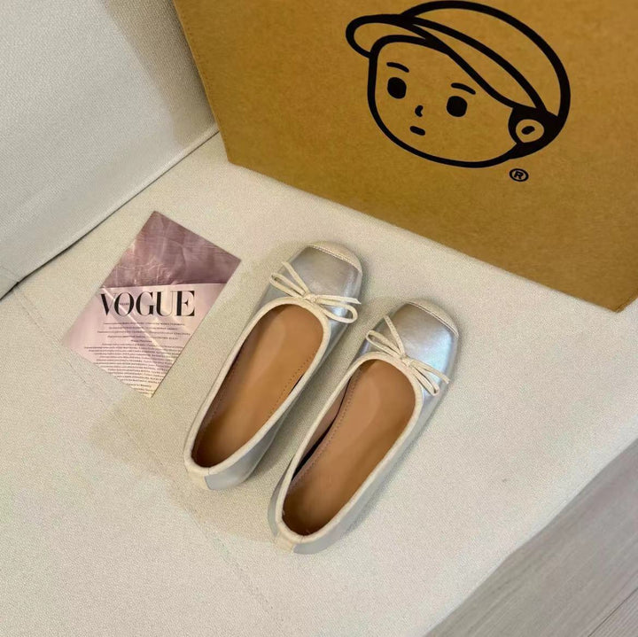 Dame Ballerina Flad med Sløjfedetalje Stilla