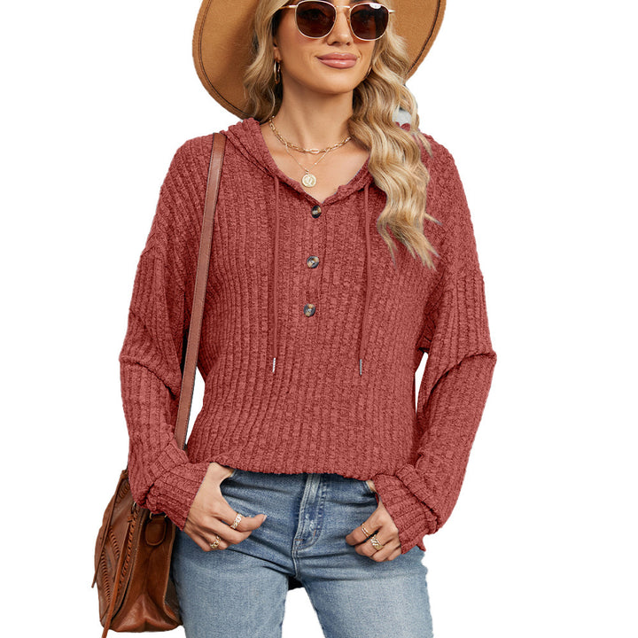 Femme Hætte-Ribstrikpullover Stilla