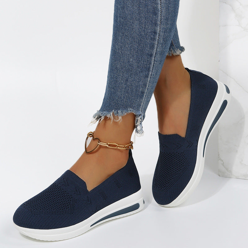 Dame mode Slip-On Sneakers med åndbart mesh-overmateriale og skridsikker sål Stilla