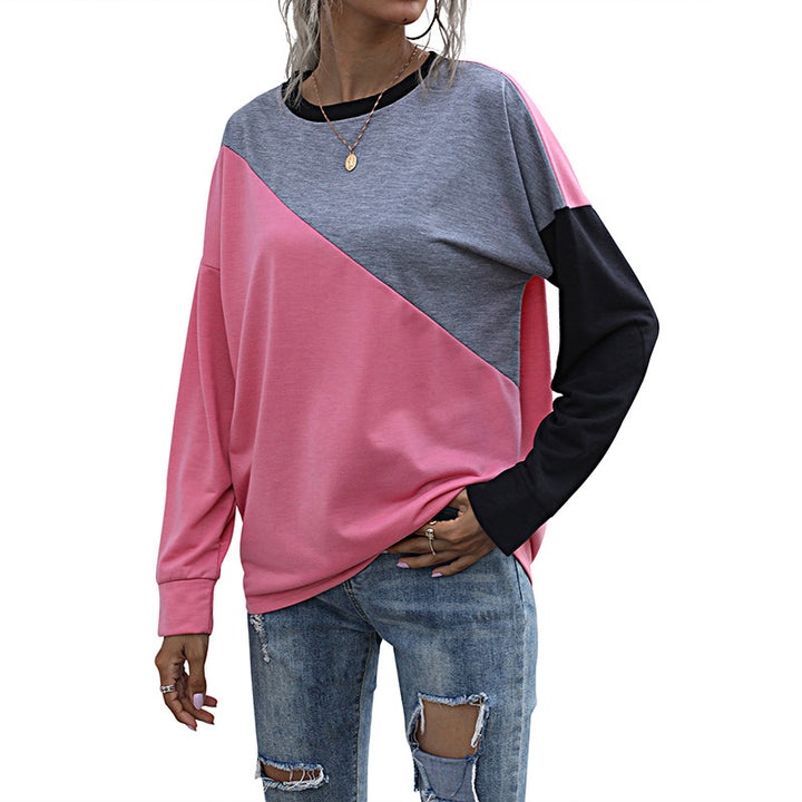 Kvinders модeren sweatshirt med kontrasterende farveblokke Stilla