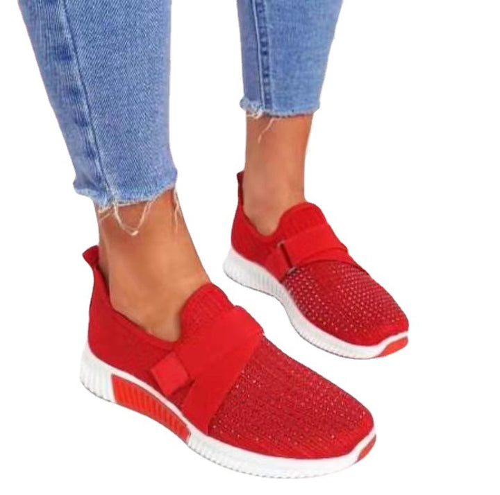 Dame sportsneakers med åndbart mesh-overmateriale og skridsikker sål Stilla