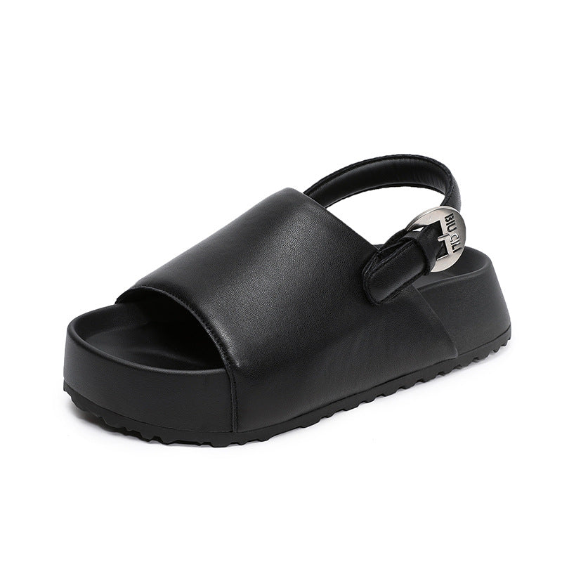Dame stilfulde Slingback Slide Sandaler med forhøjet plateau Stilla