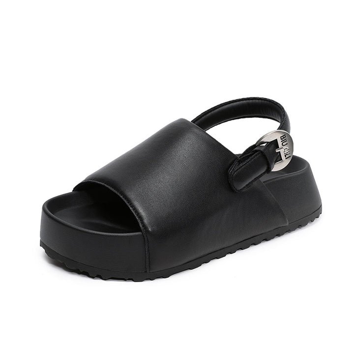 Dame stilfulde Slingback Slide Sandaler med forhøjet plateau Stilla