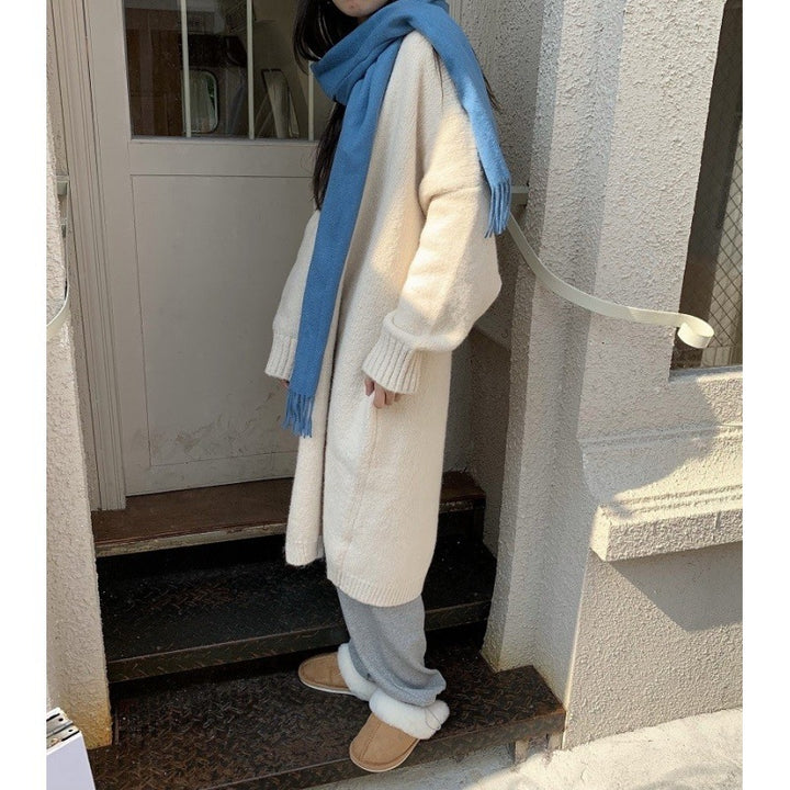 Kvinderne Lange Strik Cardigan Stilla