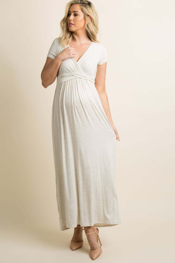 Dame Graviditets-Wrap-Maxikjole Stilla