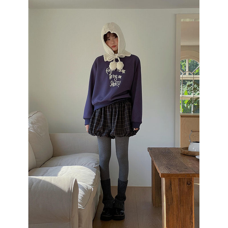 Dame moderne sweatshirt med broderet motiv og afslappet snit Stilla
