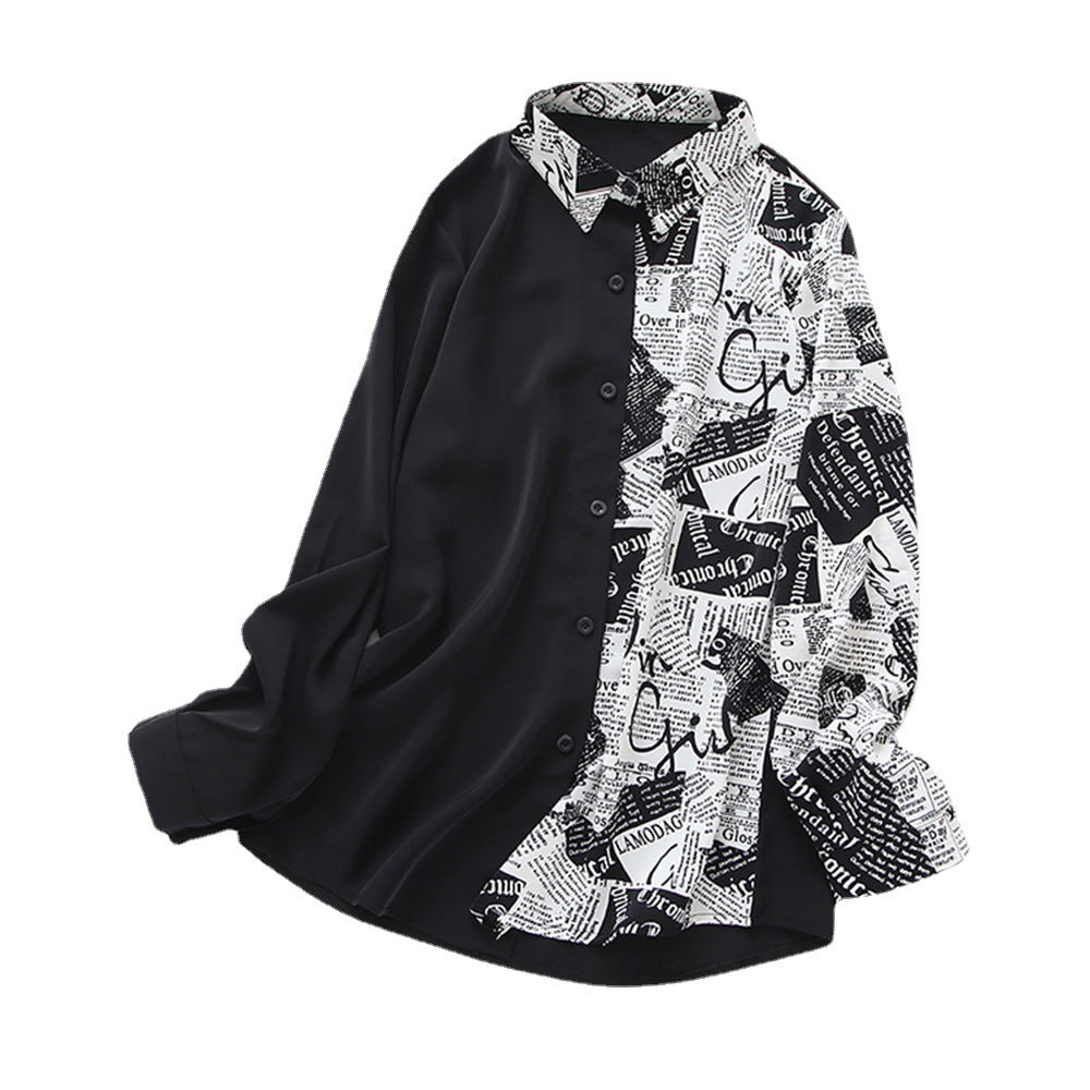 Kvinders Mode Bluse med Kreativ Print Stilla