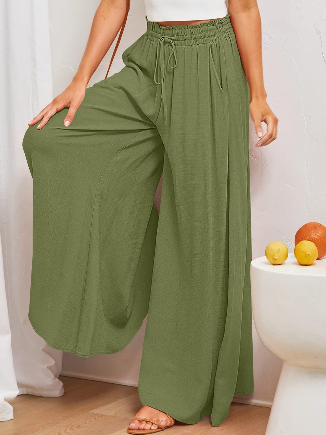 Dame elegante maxiskørte med elastisk talje og afslappet snit Stilla